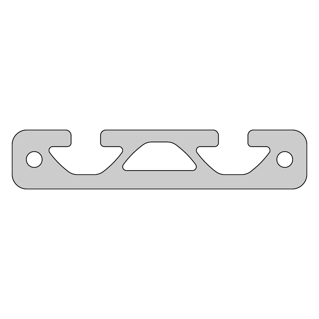 RP1020 aluminium profile 8 80x16 Normal