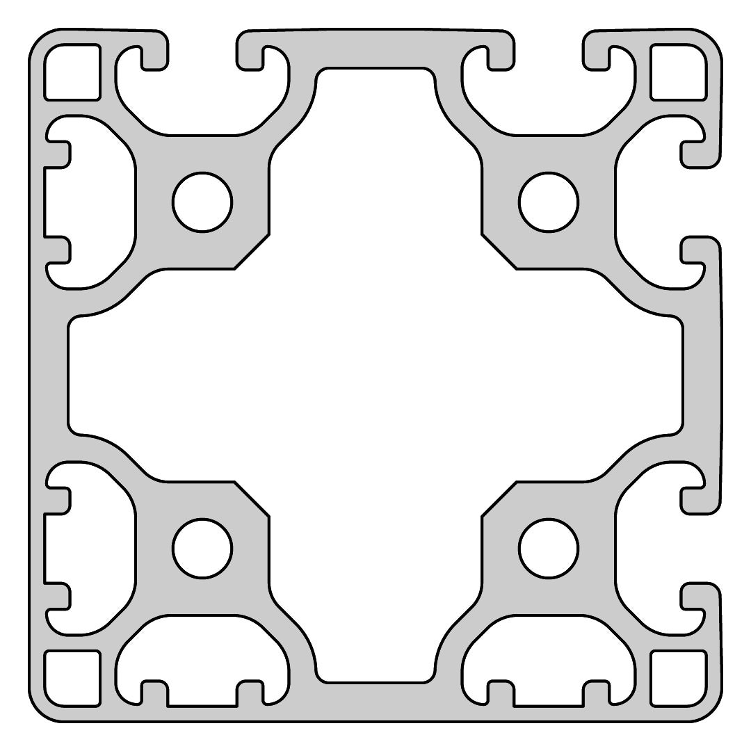 RP1165 aluminium profile 8 80x80 Light