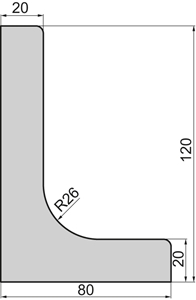 Angle Profile 80x120