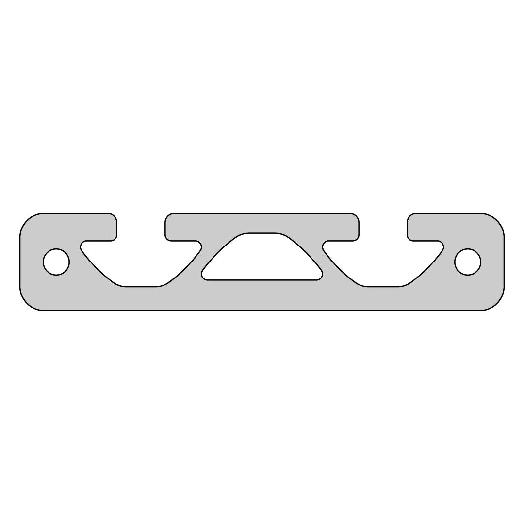 RP1020 aluminium profile 8 80x16 Normal