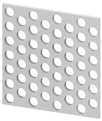 Perforated Plate, Al 