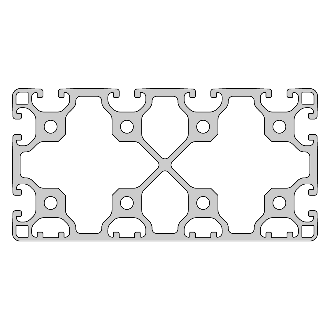 RP1396 aluminium profile 8 160x80 Light
