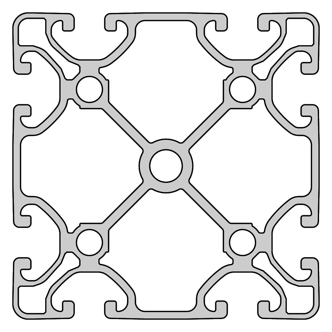 RP1175 aluminium profile 8 80x80 Ultralight