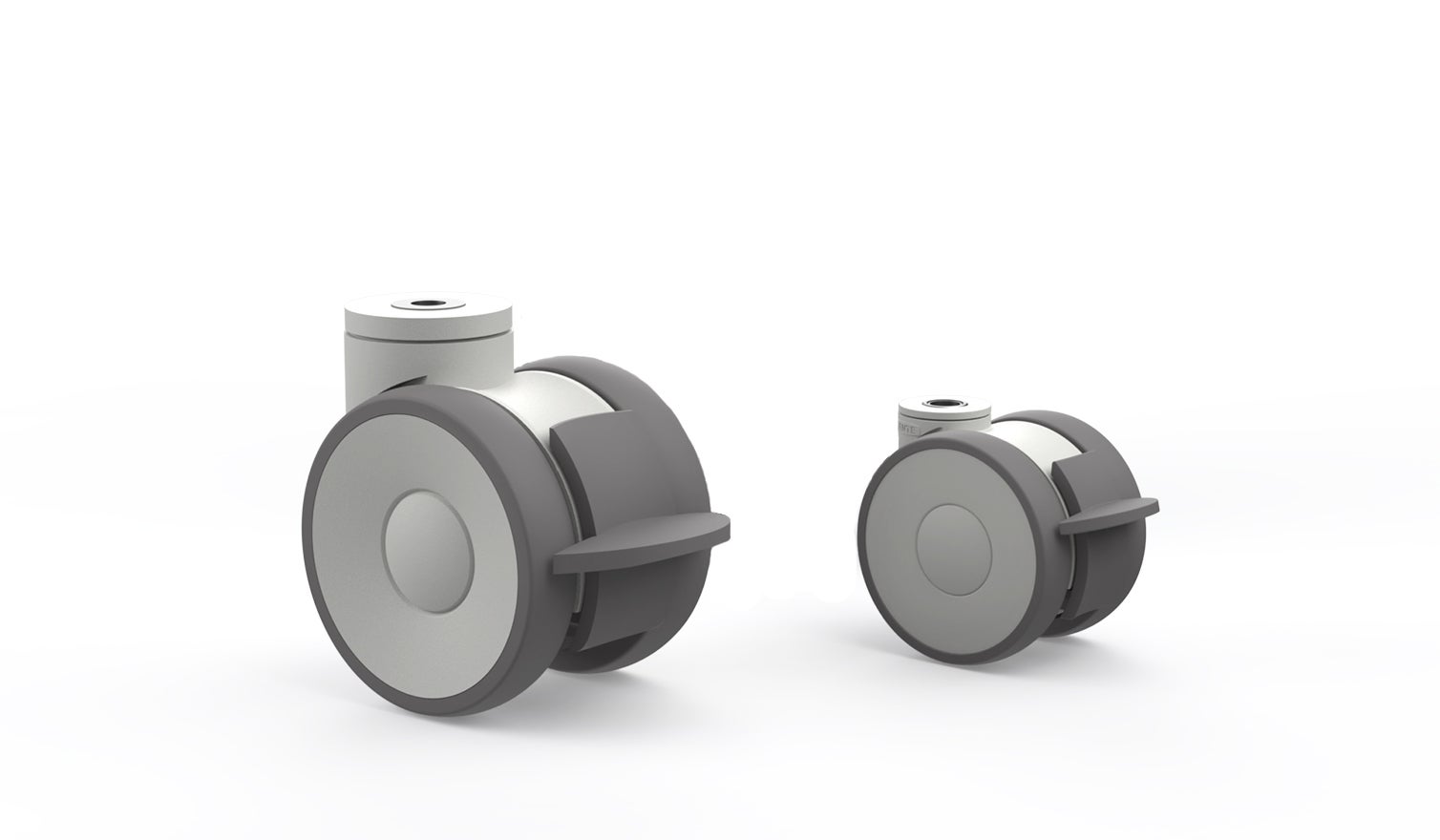 Swivel Castors, Bolt Hole with lock