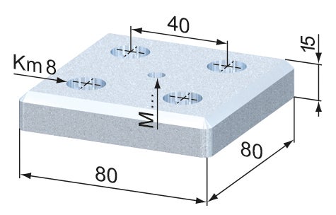 Foot Plates 80 x 80