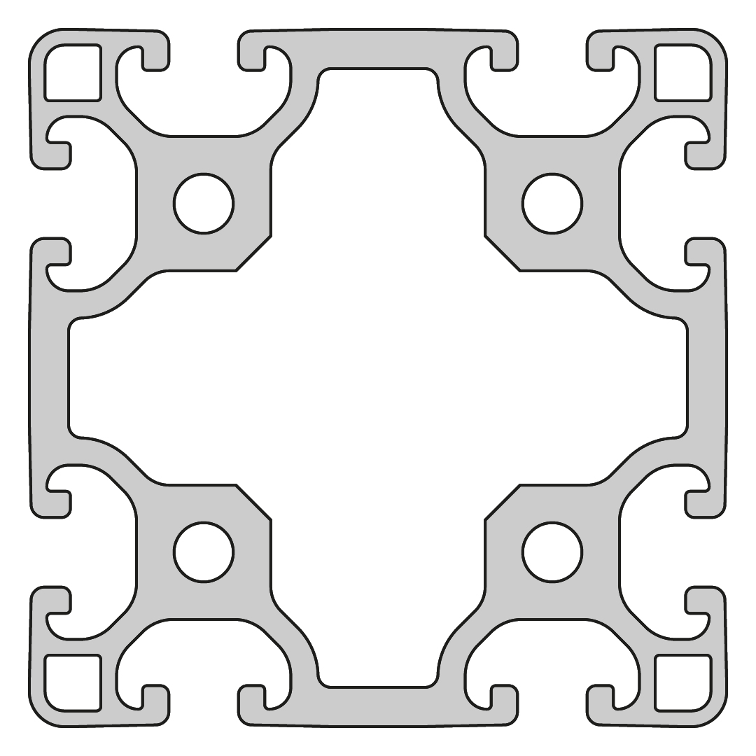 RP1170 aluminium profile 8 80x80 Light