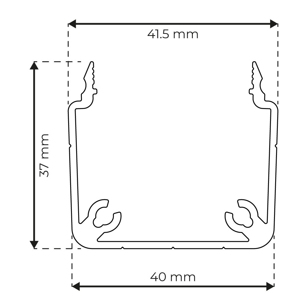 RP5010 aluminium profile wiring duct 