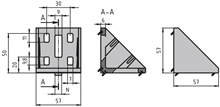 Bracket 60 × 60