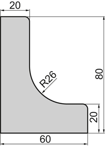 Angle Profile 60x80
