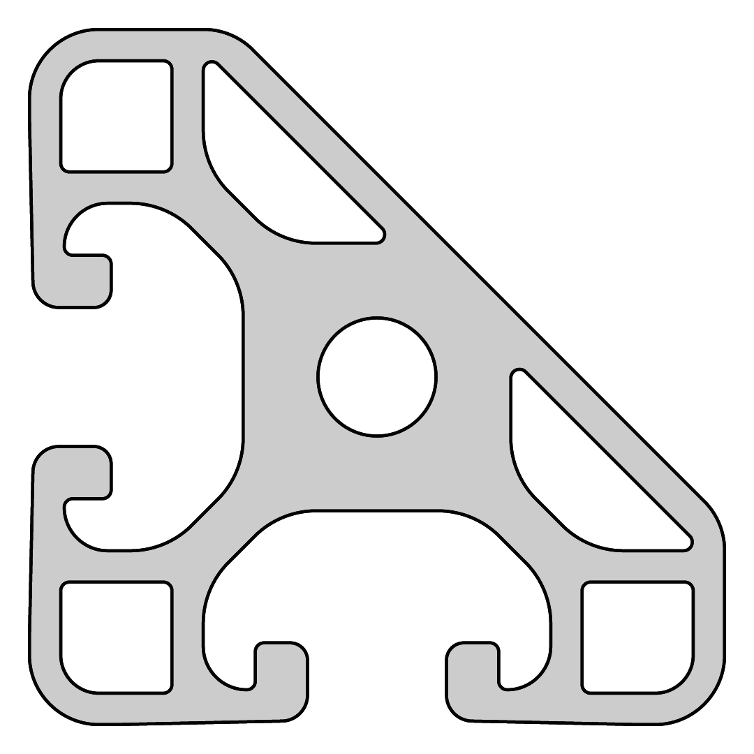 Profile 8 40x40 Light 45°