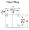 Swivel Castor Plate Fitting