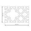 RP1080 aluminium profile 8 120x80 Normal