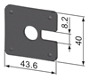 Central Fastener 40 135° plastic corner